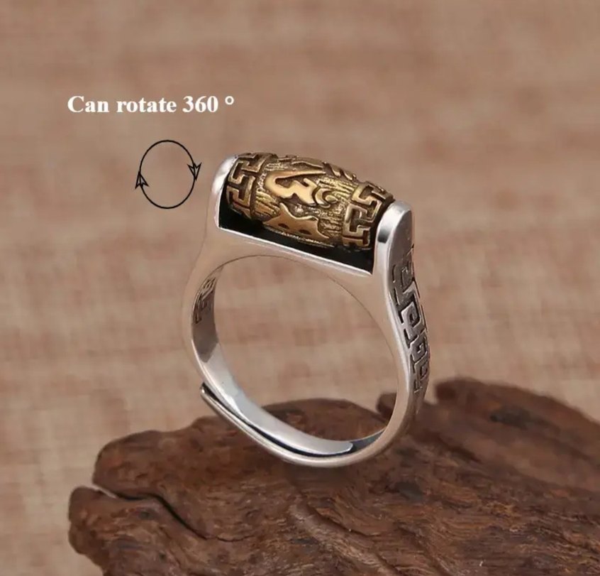 Erkek Vintage Dua Yüzük - Görsel 4