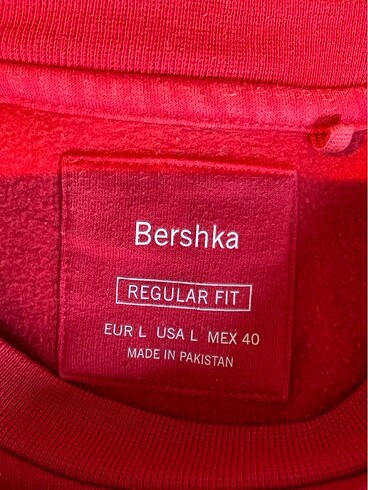 l Beden Kırmızı sweatshirt