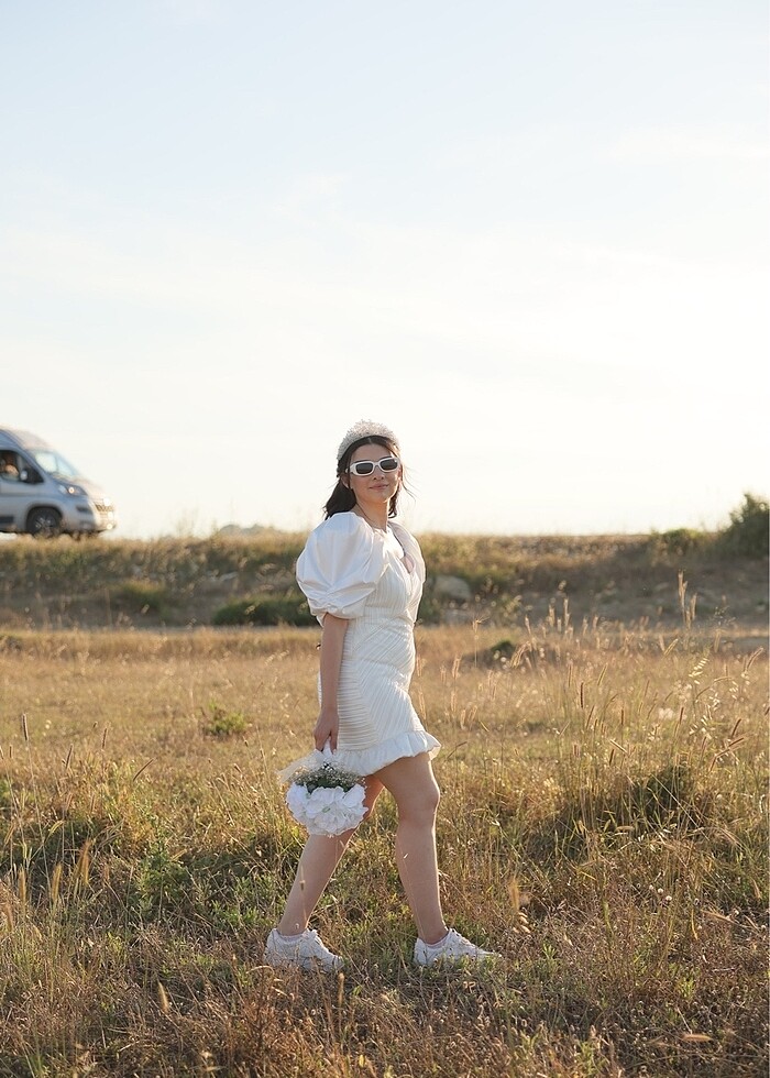 Beyaz elbise - Görsel 5