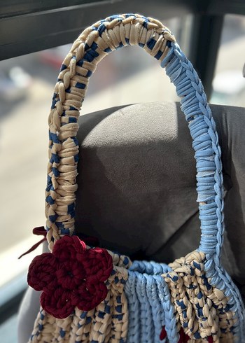 Beden çeşitli Renk Pinterest Örgü Çanta