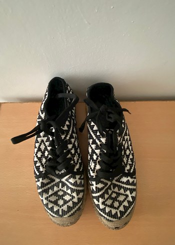 Örgü Desenli Bohem Kadın Espadril - Görsel 2