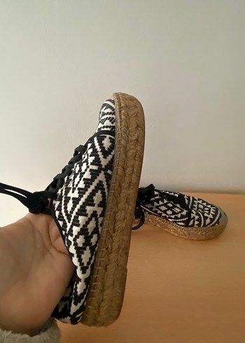 Örgü Desenli Bohem Kadın Espadril - Görsel 3