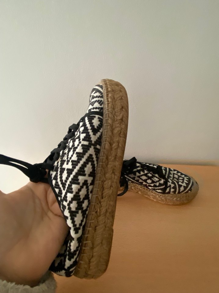 Örgü Desenli Bohem Kadın Espadril - Görsel 3