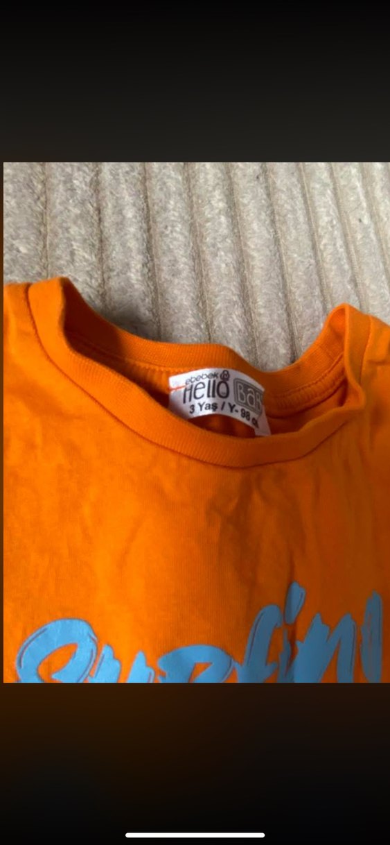 Çocuk Renkli Kısa Kollu Mayo ve Şort Seti - Görsel 3