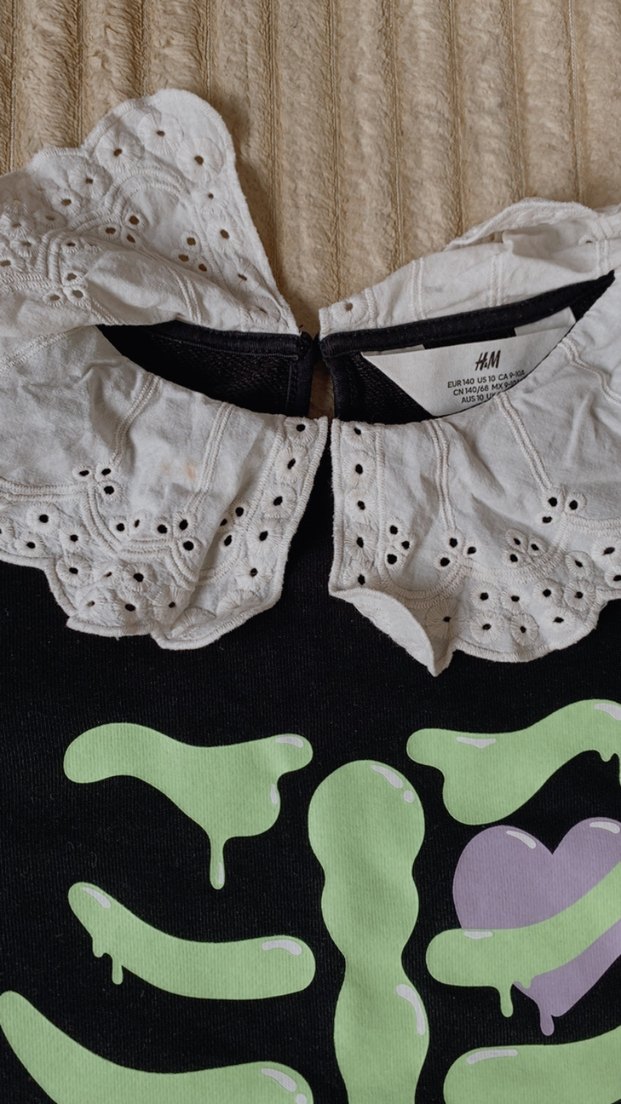 Siyah Kafatası Desenli Çocuk Takımı - Görsel 2