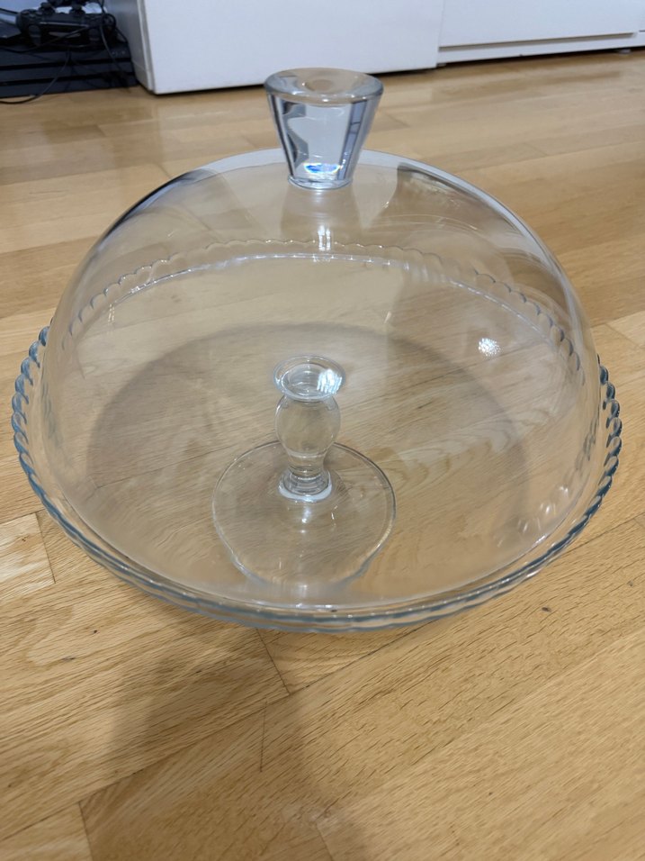 Şeffaf Cam Kek Standı ve Kapağı büyük boy - Görsel 5