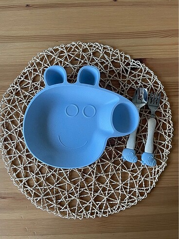 Peppa pig tabak , çatal kaşık