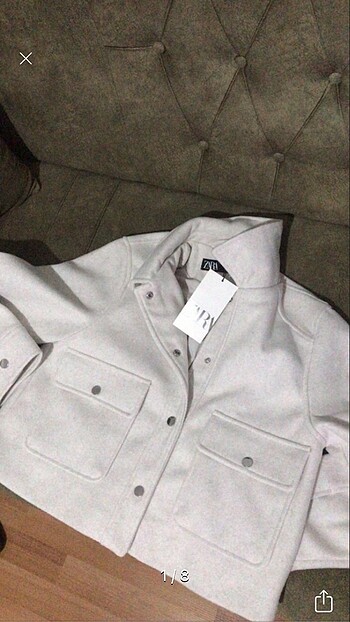 ZARA KREM CEKET ETİKETLİİ!