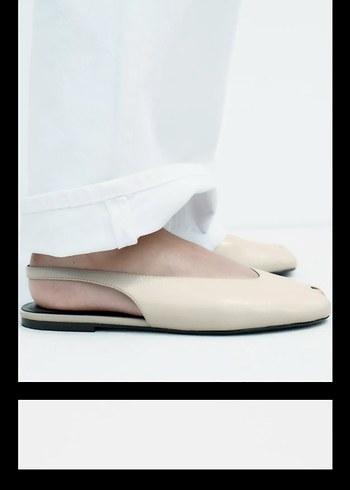 Zara Bej Minimalist Stiletto Topuklu Kadın Ayakkabı