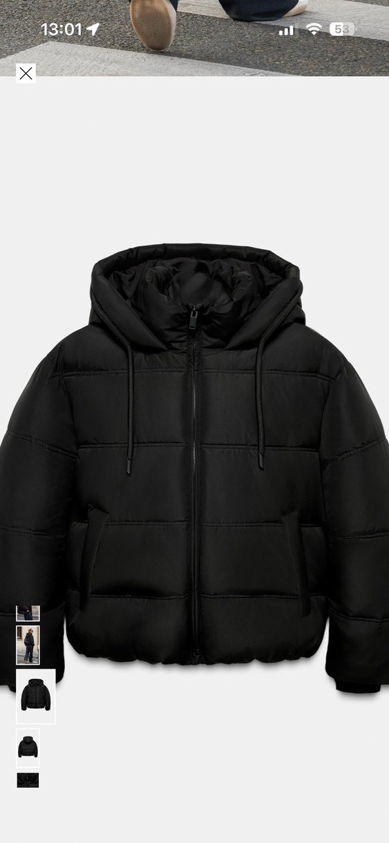 Siyah Salaş Yüksek Yakalı Kadın Ceket - Görsel 2