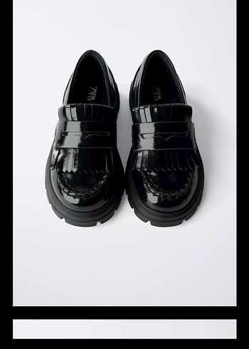 Siyah Rugan Platform Topuklu Kadın Loafer - Görsel 2