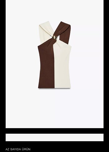 Zara çapraz Detaylı Straplez Bluz