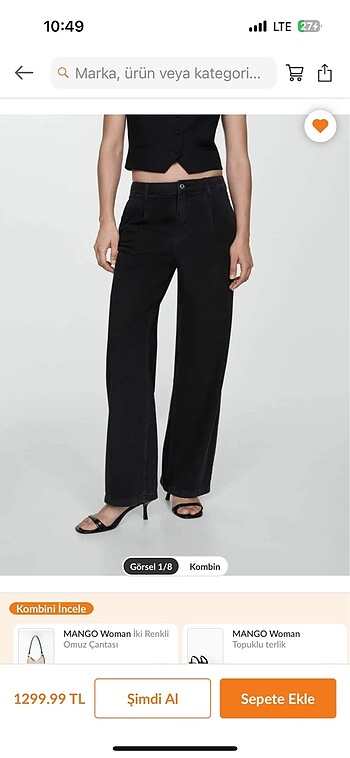 Mango kadın jean