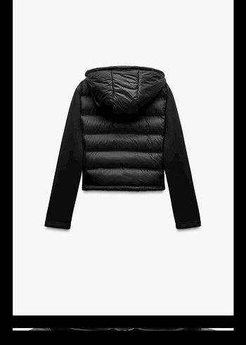 Zara Kemerli Siyah Kapüşonlu Kadın Ceket