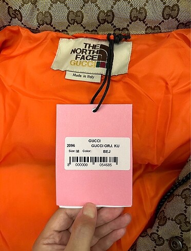 m Beden ten rengi Renk Cucci x The North Face mont