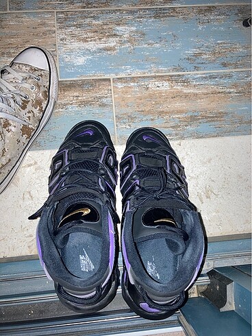 SATIYORUM İLANI ALMAYIN Nike Air uptempo mor siyah kutulu orjina