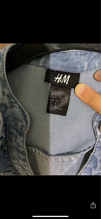 s Beden mavi Renk H&M elbise