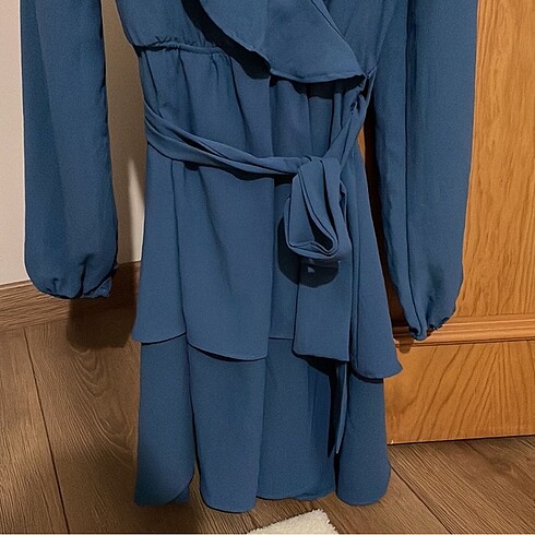 34 Beden mavi Renk Trendyol Milla Elbise