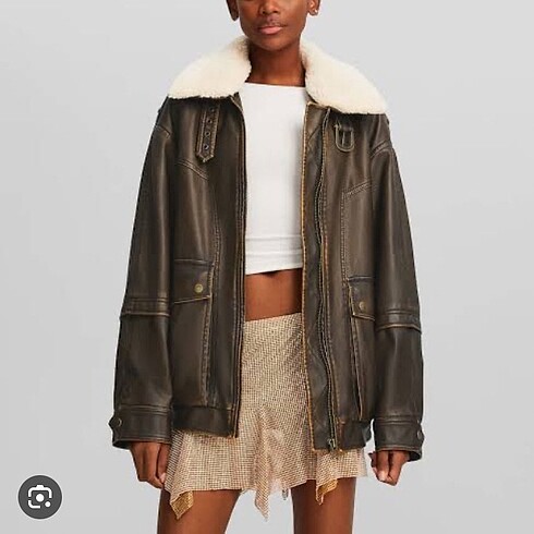 bershka suni deri ceket