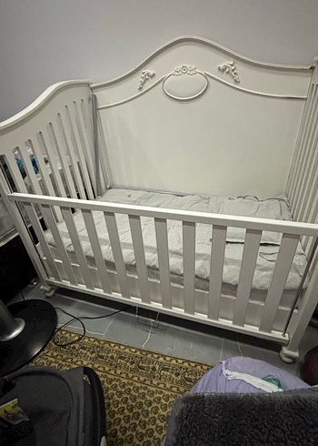  Beden beyaz Renk Beyaz Ahşap Bebek Beşiği