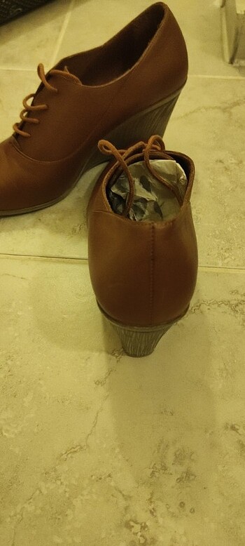39 Beden kahverengi Renk Topuklu ayakkabı 