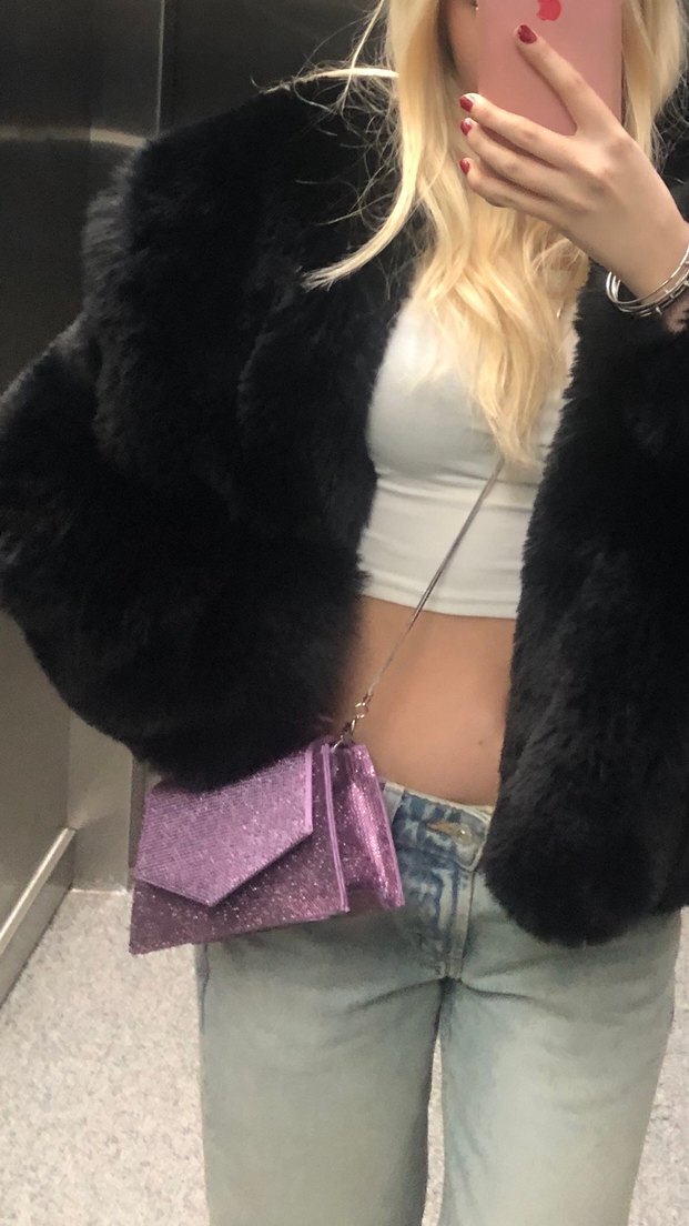 zara pullu çanta - Görsel 2