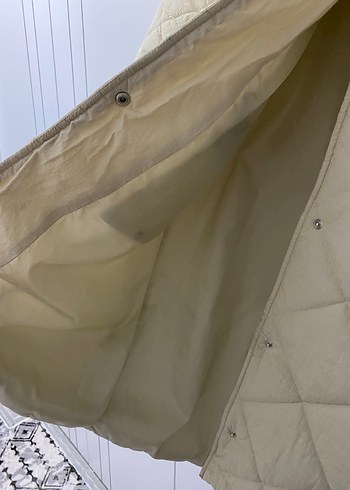 Beyaz Kadın Midi Kışlık Ceket - Görsel 3