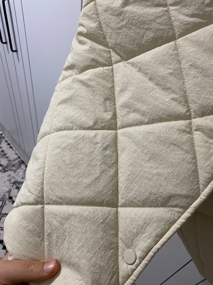 Beyaz Kadın Midi Kışlık Ceket - Görsel 4