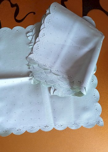 Pembe dertsiz kumaş peçete seti - Görsel 2