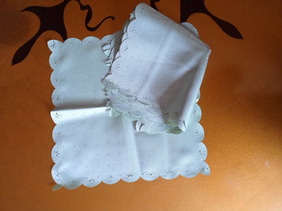 Pembe dertsiz kumaş peçete seti - Görsel 2