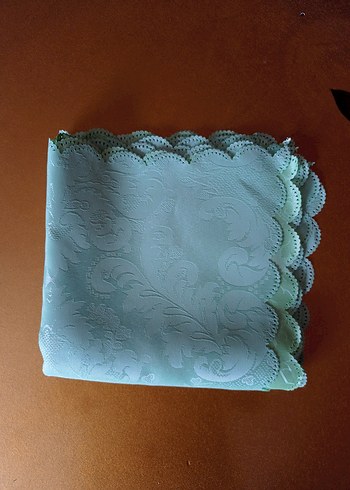 Takım altı adet dertsiz kumaş peçete, raf örtüsü - Görsel 3