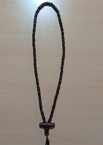 Etnik ahşap kolye - Görsel 3