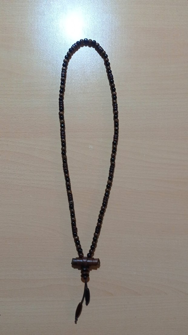 Etnik ahşap kolye - Görsel 3