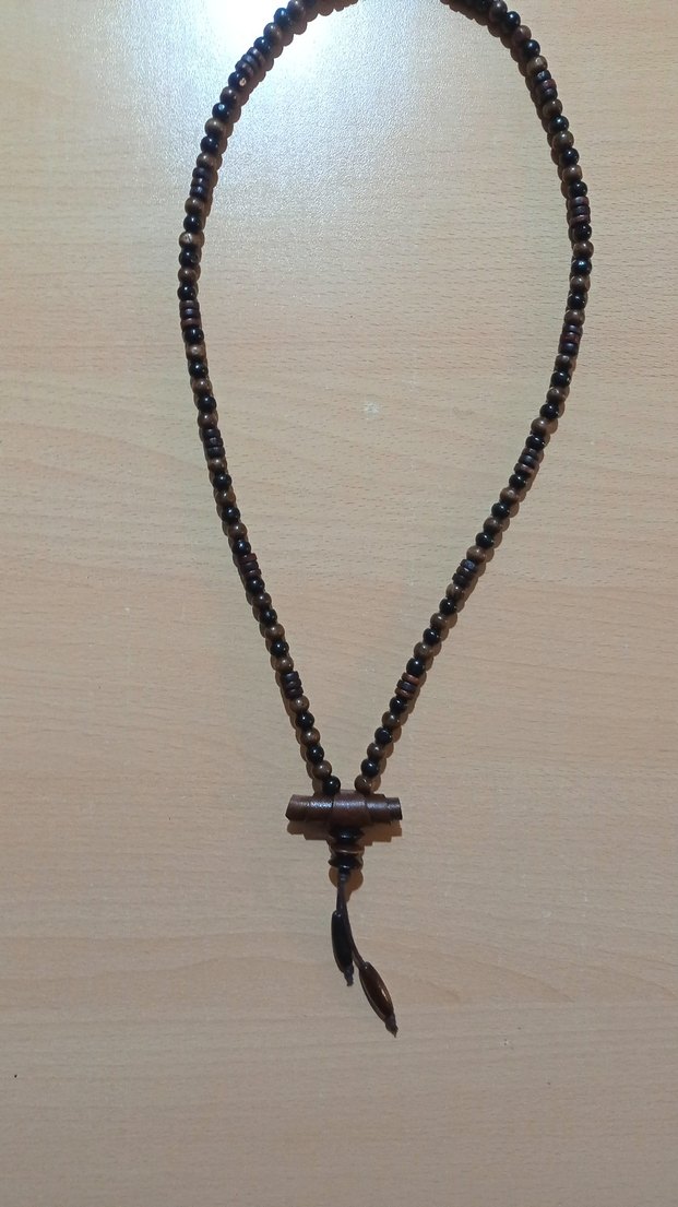 Etnik ahşap kolye - Görsel 2