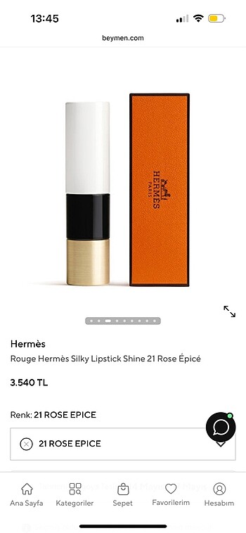 Hermes saten ruj
