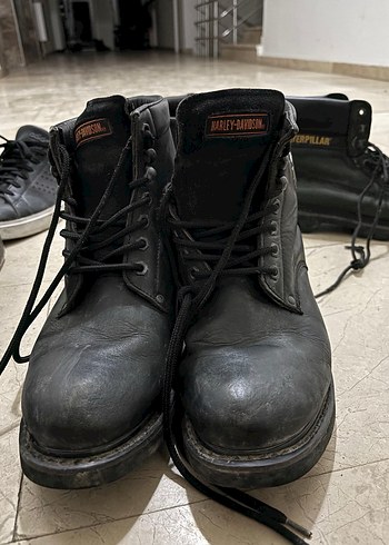 Siyah Deri Erkek Botu - Görsel 3