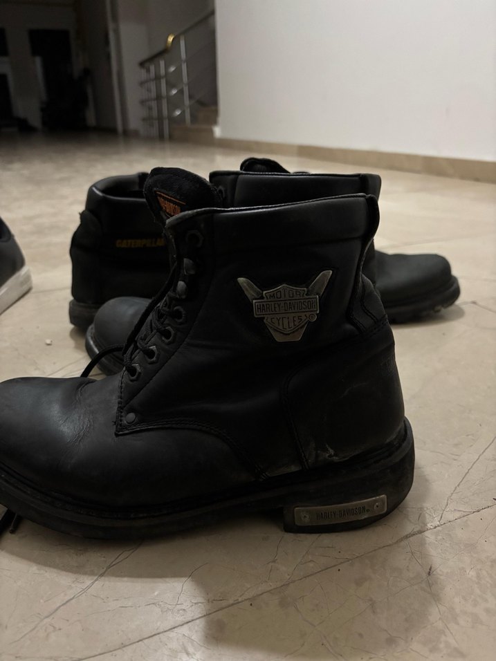 Siyah Deri Erkek Botu - Görsel 2