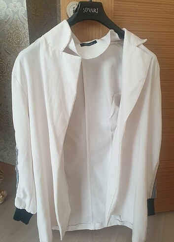 42 Beden Krem blazer ceket