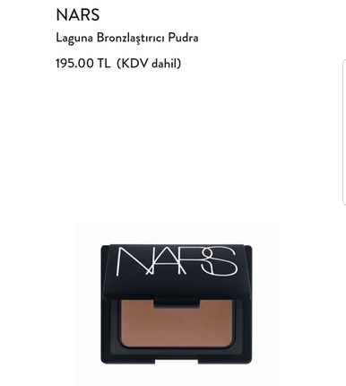 diğer Beden nars bronzer pudra