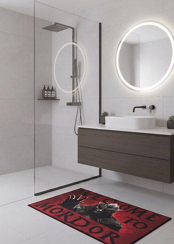 Kırmızı Baskılı Banyo Paspası MORDOR - Görsel 2