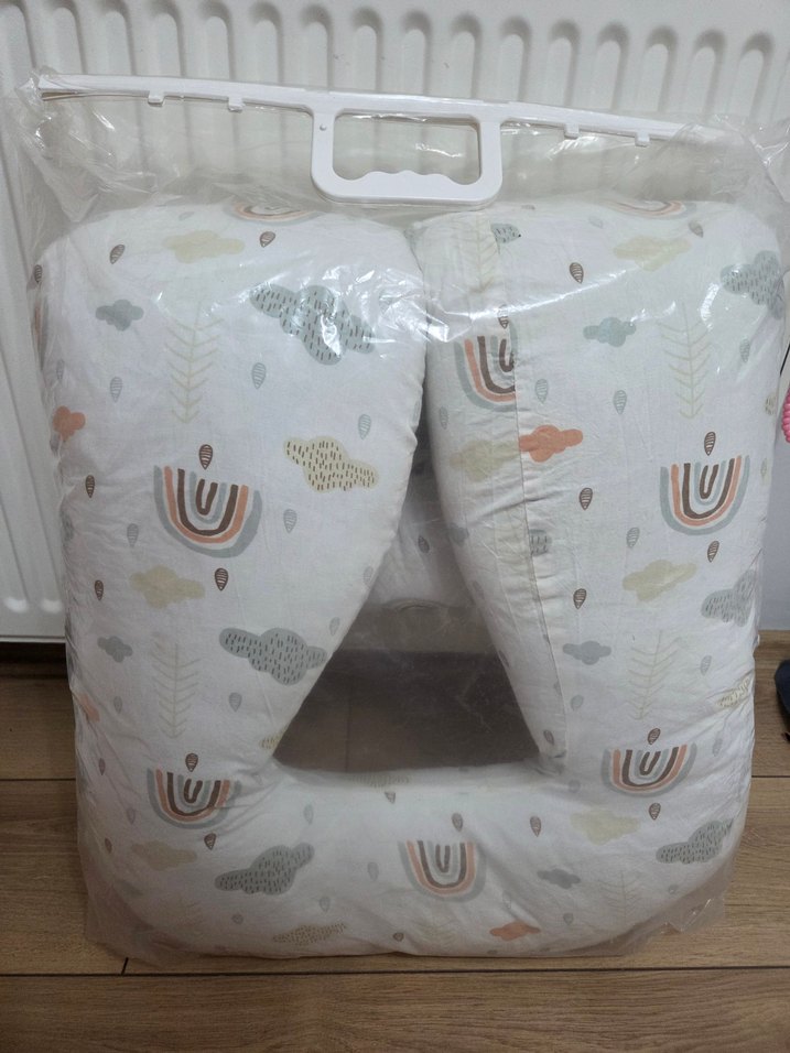 Hediyeli Pastel Renkli Desenli Hamile ve Emzirme Yastığı - Görsel 3