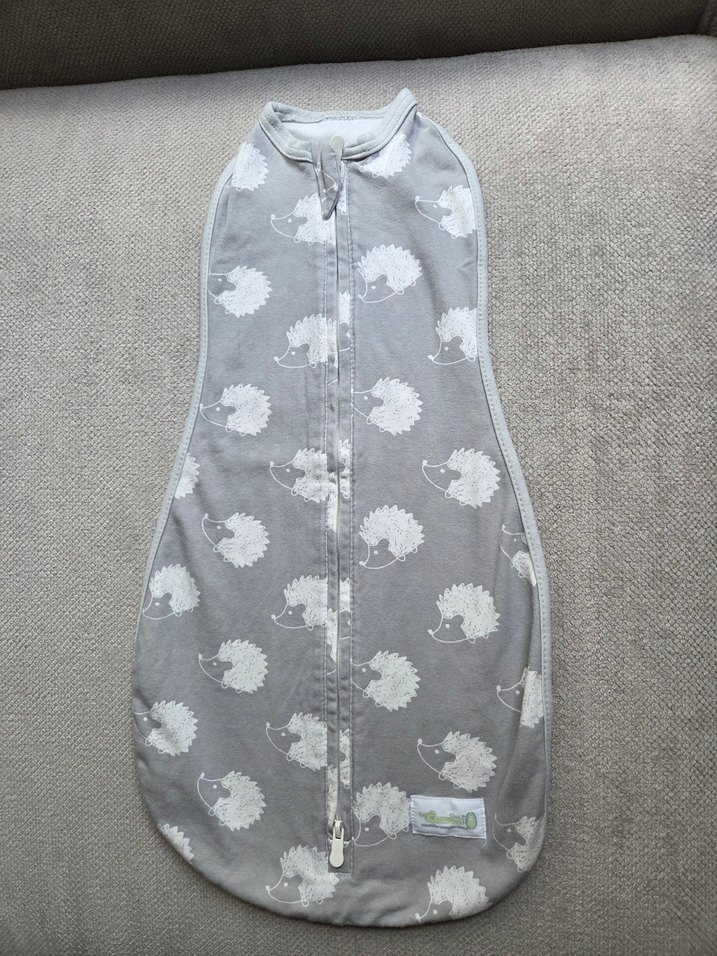 Gri Kirpi Desenli Bebek Kundak Uyku Tulumu - Görsel 2