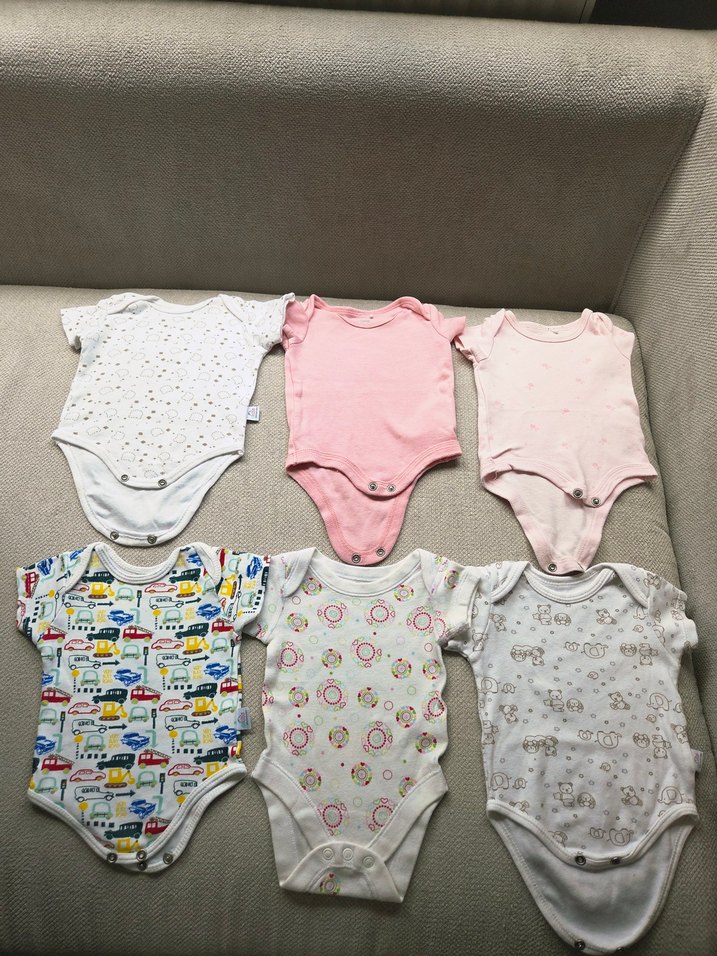 5 alana 1 bedavaPembe Askısız Düğmeli Bebek Body - Görsel 3