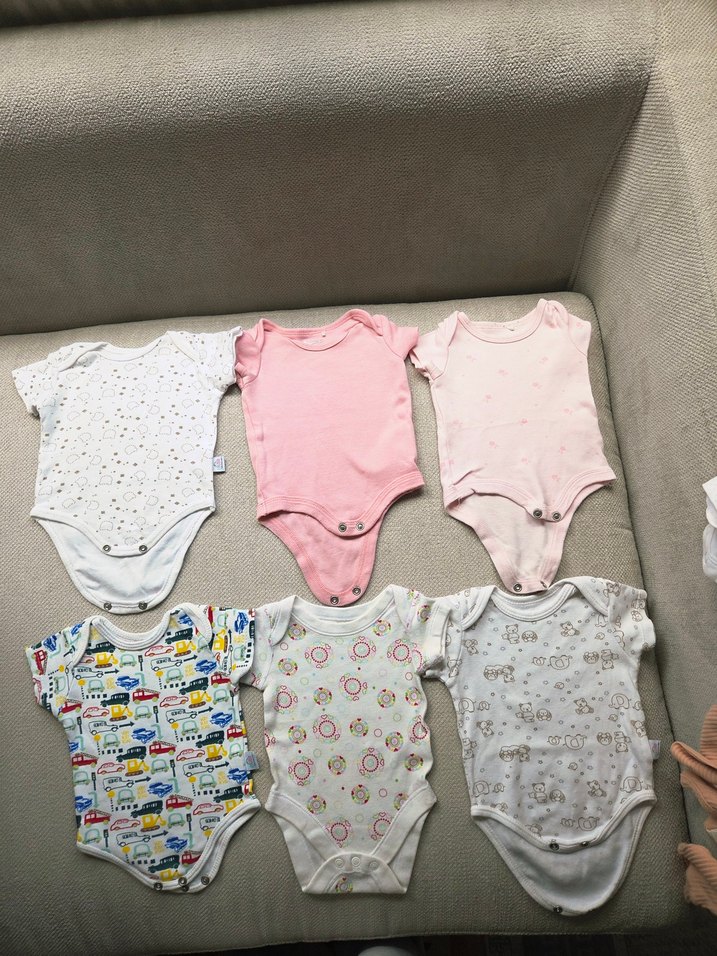 5 alana 1 bedavaPembe Askısız Düğmeli Bebek Body - Görsel 4