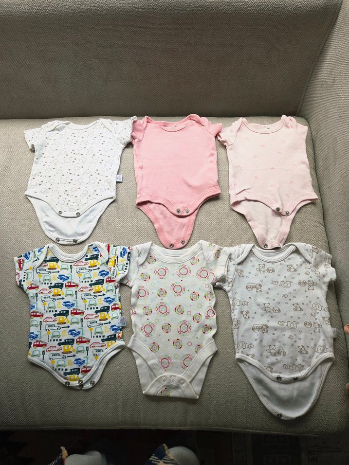 5 alana 1 bedavaPembe Askısız Düğmeli Bebek Body - Görsel 2