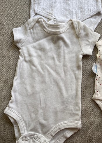 Bebek Erkek Kolsuz Beyaz Çıtçıtlı Body - Görsel 5