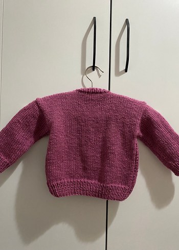 3-6 Ay Beden mor Renk Çiçekli Bohem Mor Kız Çocuk Hırka