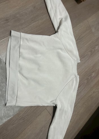 38 Beden gri Renk Gri Kadın Sweatshirt, Bisiklet Yaka, Rahat Kesim