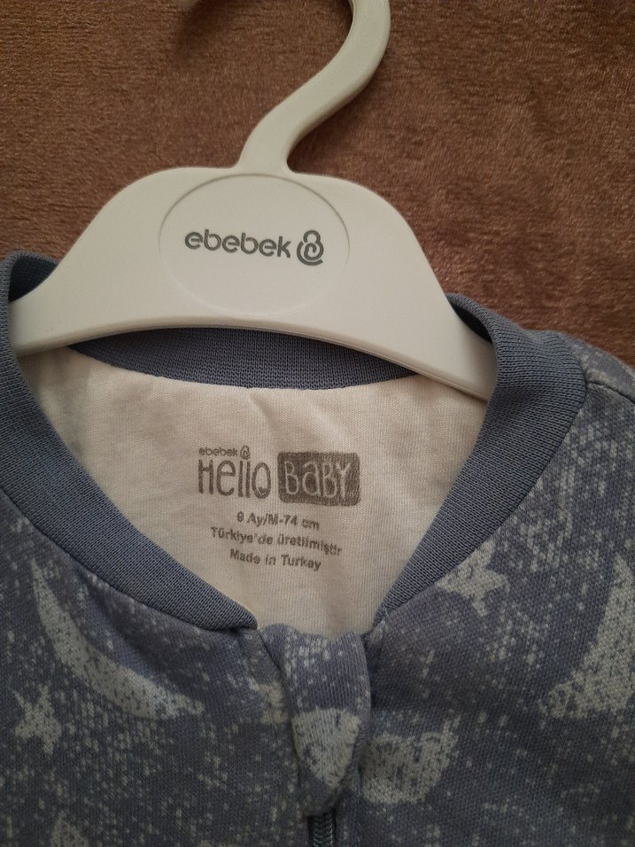 Gri Fermuarlı Bebek Erkek Tulum - Görsel 2