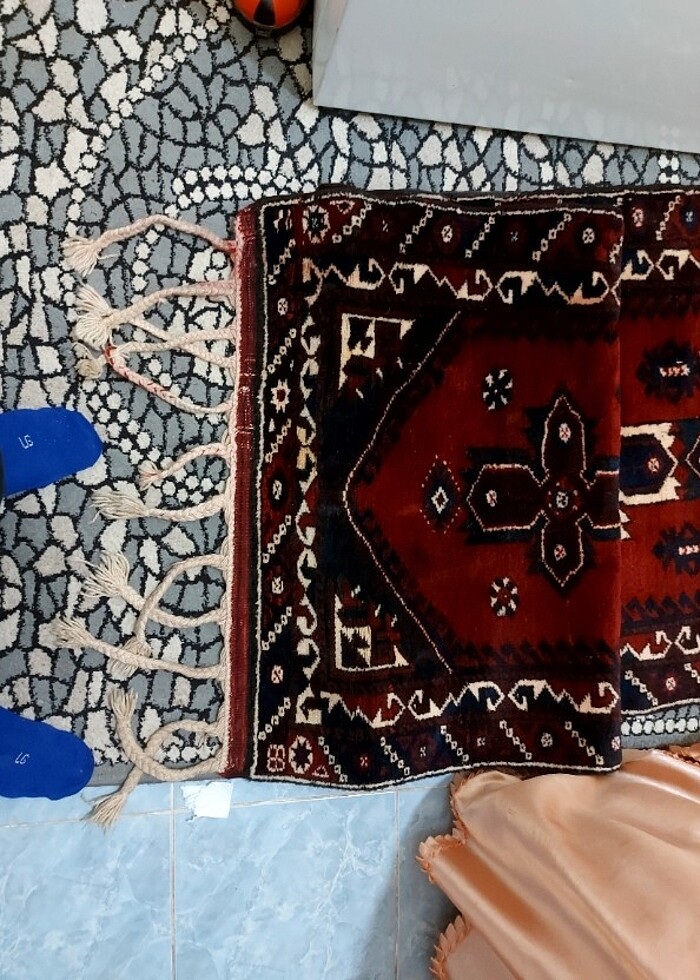 Tarihi 50 yıllık döşemealtı kirman yün Yolluk halı - Görsel 2